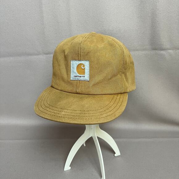 Vintage Carhartt USA Made Insulated Earflap Hat L Brown Duck Canvas Workwear - Picture 1 of 10